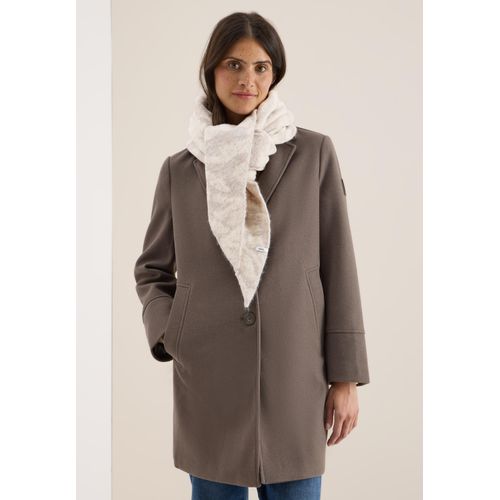 Halstuch CECIL, Damen, Gr. onesize, desert beige melange, Stoff, 85% Polyester, 12% Polyacryl, 3% Elasthan, Animalmuster, Modetücher, softer Materialmix