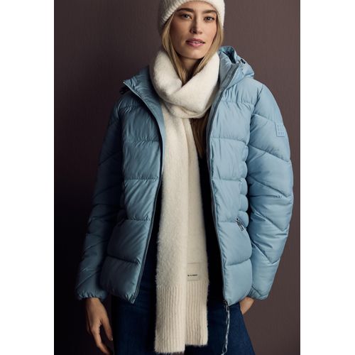 Schal STREET ONE, Damen, Gr. onesize, lucid weiß, 50% Polyacryl, 50% Polyamid, unifarben, Modetücher, aus softem Materialmix