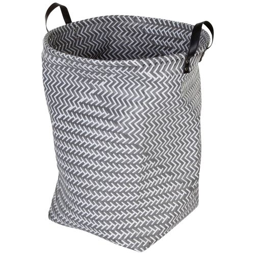 Wäschekorb MÖVE, grau, B:40cm H:50cm T:40cm, Kunststoff, Wäschesammler, Wäschekorb, mit innovativem Programm