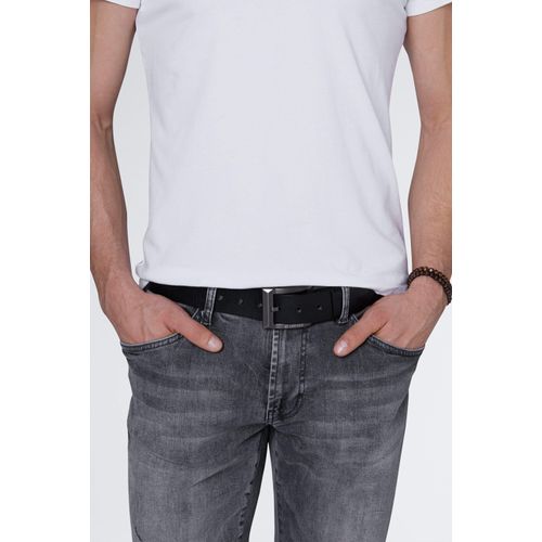 Ledergürtel CAMP DAVID, Herren, Gr. 110, schwarz, Leder, unifarben, Gürtel Ledergürtel, mit allergikerfreundlichem Verschluss