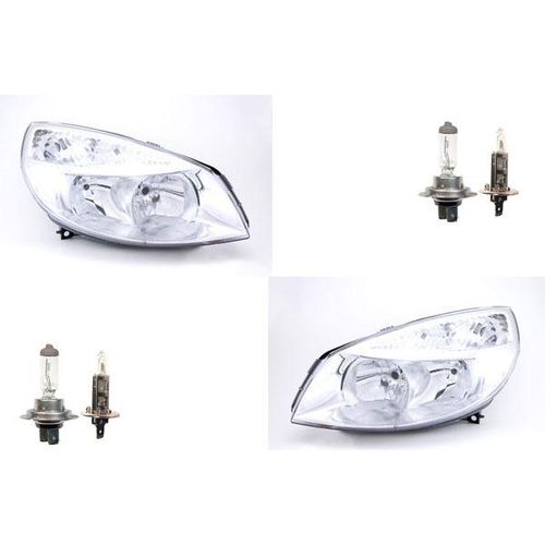 Scheinwerfer passend für Renault Scenic II 03-06 mit H7 H1 Set L R 7701065132 7701056127 7701064132 7701065130 7701056126 7701064 Johns