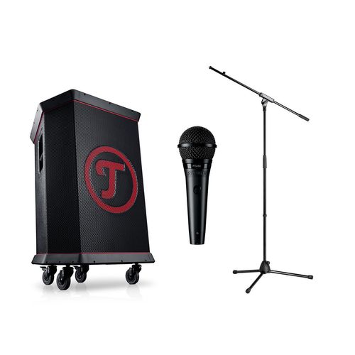 ROCKSTER + Shure PGA58 + K&M Mikrofonstativ 27915