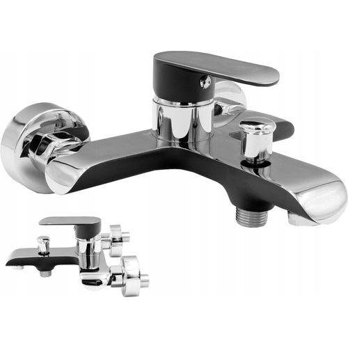 Pico Schwarz Badarmatur Langer Auslauf Wasserhahn