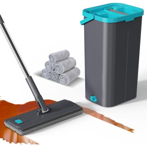 Wischsystem - Wischset - Wischsystem mit Wringer - Wischmopp mit Eimer - Wischen