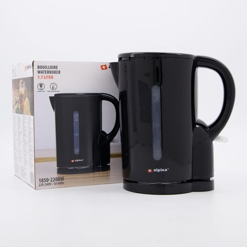 Schwarzer Wasserkocher 1,7l