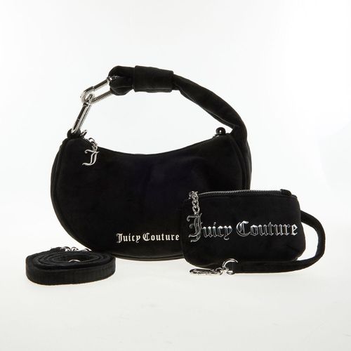 Schwarze Handtasche aus Samt