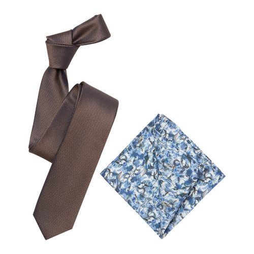 Krawatte VENTI "VENTI Accessoires gemustert", Herren, braun (kastanienbraun), 100% Seide, Krawatten