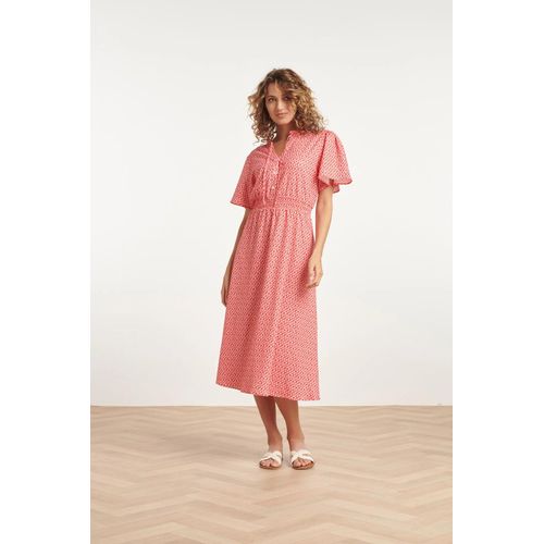 Smashed Lemon 24177 midi jurk met knoopsluitingsmok |