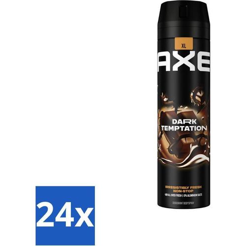 AXE - Deodorant Spray - Dark Temptation - Schokoladenduft - Verführerisch frisch - 200 ml - Vorteilspack - 24 Stücke