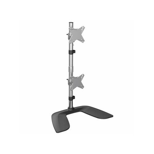 StarTech.com Vertical Dual Monitor Stand for up to 27" Monitors - Aluminium - Stand