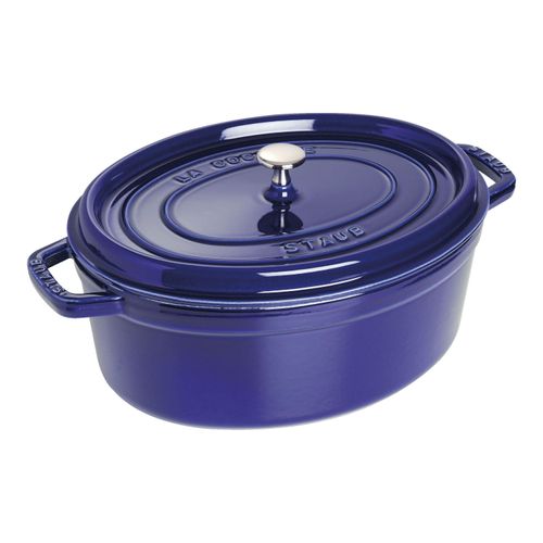 Staub La Cocotte Cocotte 31 cm, oval, Dunkelblau, Gusseisen Image