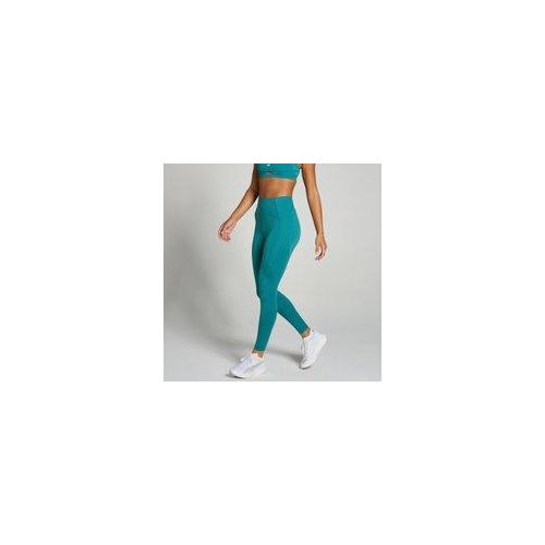 MP Damen Tempo Ultra Curved Seam Leggings – Aqua-Blaugrün - L