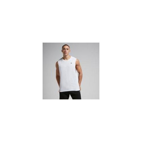 MP Herren Rest Day Tanktop mit tiefem Armausschnitt – Weiß - S Image