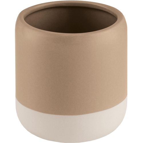 Zahnputzbecher KLEINE WOLKE "Lunella", taupe, B:9cm H:8,8cm L:9cm Ø:9cm, Zahnputzbecher