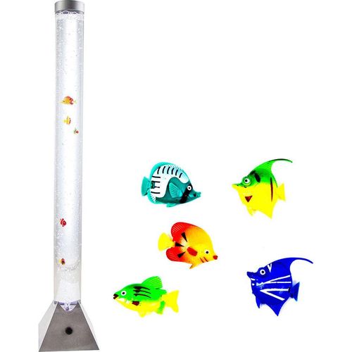 LED Wassersäule mit Deko-Fischen und RGB Farbwechsler