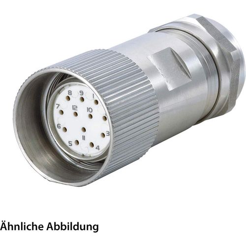 799919308K HUMMEL SET inkl. Kontakte M23 Signal INOX Kabelsteckverbinder, Löteinsatz gerade Polzahl 6-pol., Buchse Image