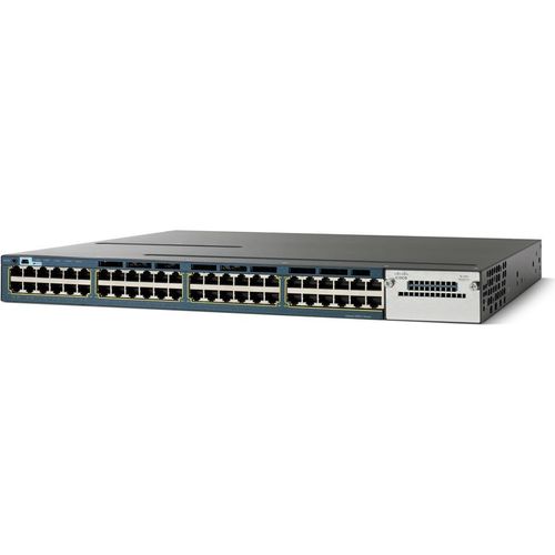 Cisco WS-C3560X-48T-E, L2+, gemanaged, IEEE 802.1x, IEEE 802.3at, 12000 Eintragungen, 10/100/1000 Mbps, 160 Gbit/Sek