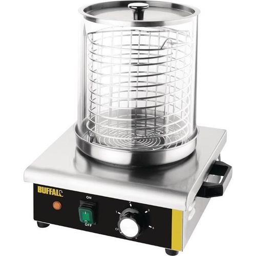 Buffalo Hotdogmaschine – Bain-Marie-System mit Glaszylinder, 450 W