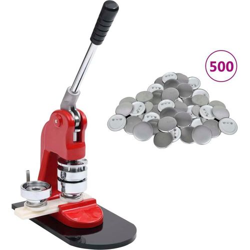 Maison Exclusive Buttonmaschine mit 500 Button-Teilen 37 mm