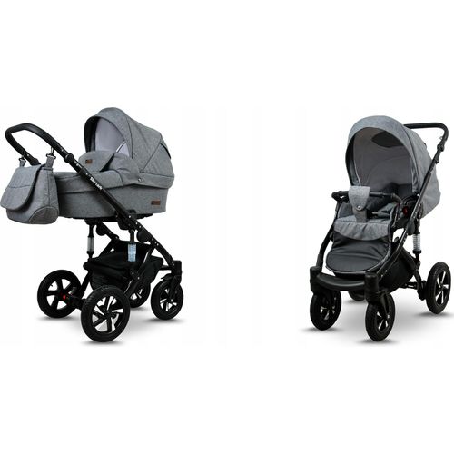 BabyLux® Sky Lark | 2in1 Kinderwagen Set | Grey Flex | Kombikinderwagen | Kinderwagenset | Buggy Image