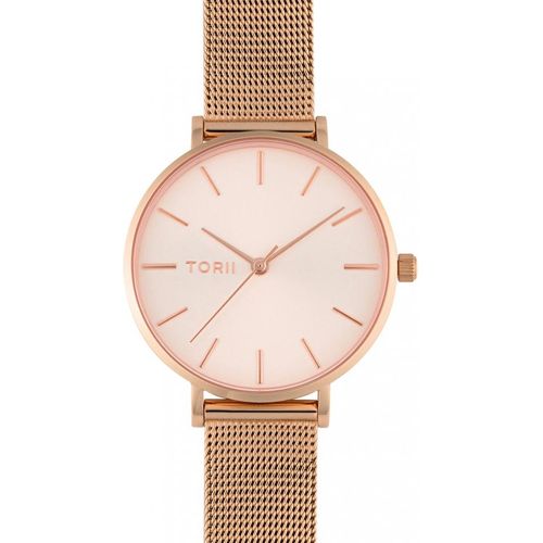 Damen Armbanduhr TORII R33RS.LR in rosa, klassischer Modestil.