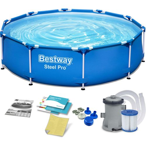 Bestway Pool Set 8in1 Swimmingpool Schwimmbad 56679 305 x 76 cm