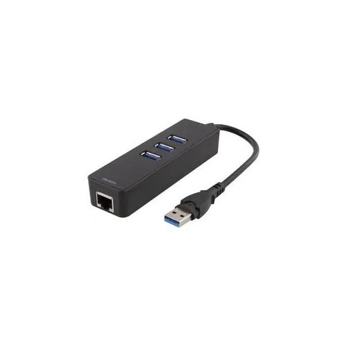 Deltaco Ethernet-Adapter 1000Mbps & USB 3.0 HUB