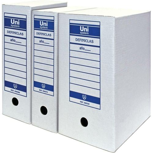 Datei-Box Unipapel Unisystem Definiclas Weiß A3 Blatt