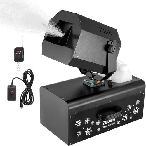 Schneemaschine 2000W - Kabellose Fernbedienung - Schneeproduktionsmaschine für Urlaubsfeiern - Ideal für Winterevents