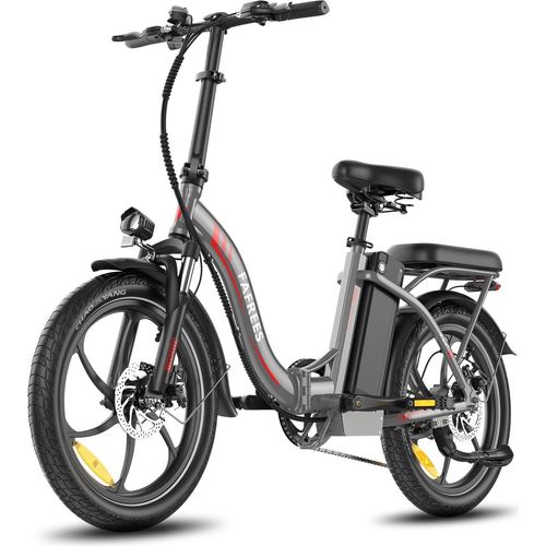 E-Bike FAFREES F20+ - Motor 250W Akku 36V20Ah 20 Zoll Mechanische Scheibenbremse - Grau