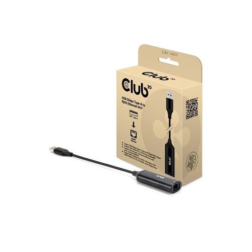 Club 3D USB-A to RJ45 Ethernet 5G M/F Adapter