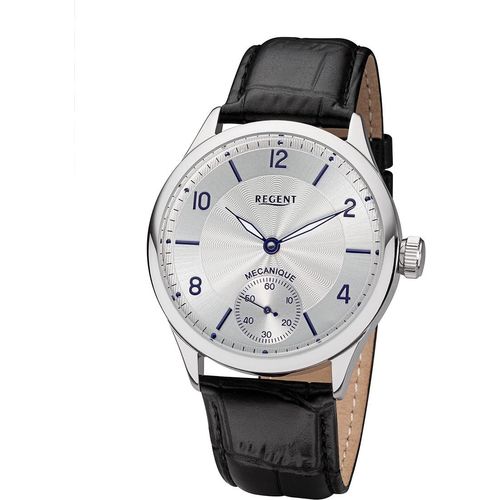 Regent Herren Uhr Lederarmband GM-2118 Lederband Armbanduhr Analog schwarz URGM2118