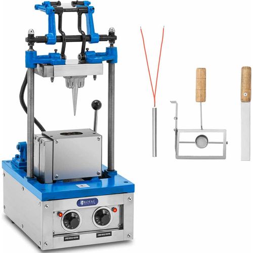Royal Catering Waffeleisen für Eiswaffeln - 50 - 60 Waffeln/h - 74 x 124 mm -