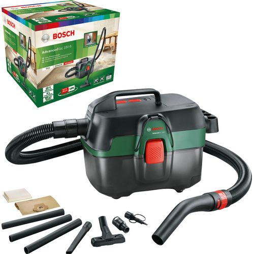 BOSCH HOME & GARDEN Nass-Trocken-Akkusauger "AdvancedVac 18V-8", grün, B:27,8cm H:37,6cm T:29,5cm, Akkusauger, ohne Akku und Ladegerät