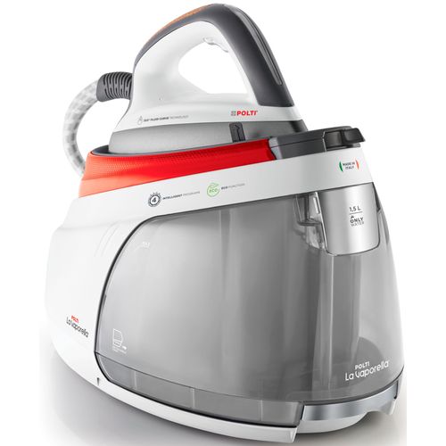 POLTI Dampfbügelstation "LA VAPORELLA XM84C", rot (weiß, rot), Dampfbügelstationen