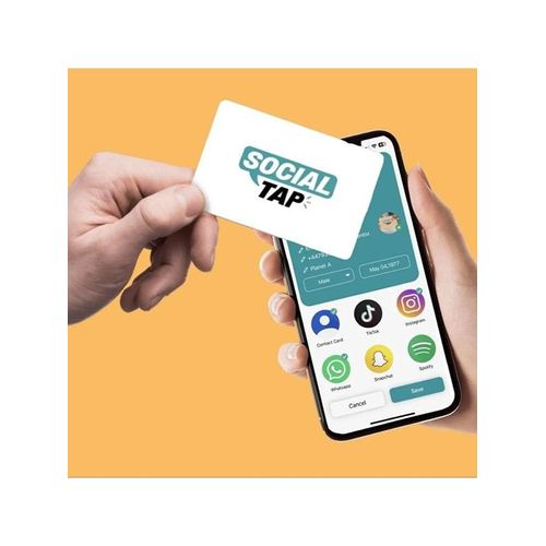 Mikamax Social Tap - White Card