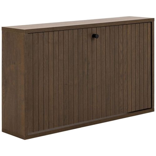 Schuhkipper , Dunkelbraun , Holz, Holzwerkstoff , Eiche , furniert , 71.6x43x17 cm , FSC , Typenauswahl, Beimöbel erhältlich, hängend , Garderobe, Schuhaufbewahrung, Schuhkipper