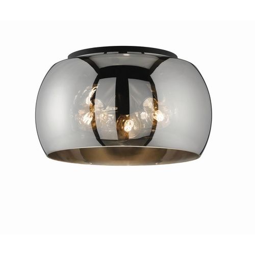 Fischer & Honsel Deckenleuchte Dima, Schwarz, Metall, Glas, 22 cm, Lampen & Leuchten, Innenbeleuchtung, Leuchten nach Räumen, Schlafzimmerlampen