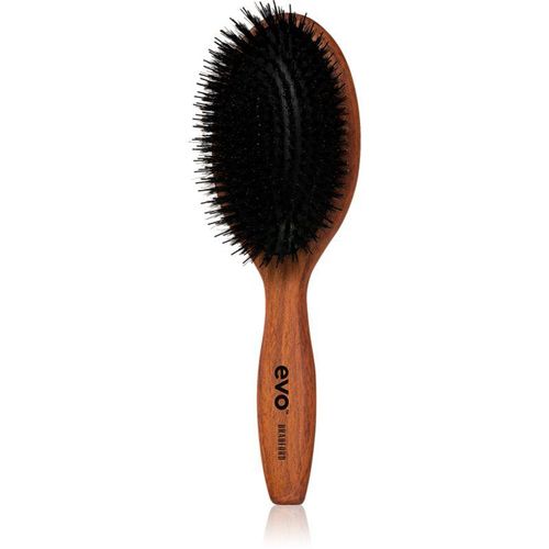 EVO Bradford Pin Bristle Dressing Brush platte haarborstel met nylon en varkenshaar 1 st