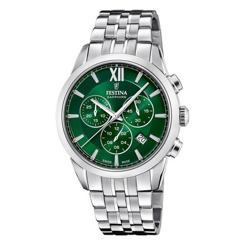 Festina Chronographen Chrono Swiss Made Green