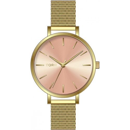 Damenarmbanduhr TORII G37GS.RG in Rosa, klassischer Modestil.