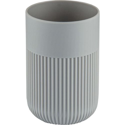 Zahnputzbecher KLEINE WOLKE "Scout", silbergrau, B:7,2cm H:10,6cm L:7,2cm Ø:7,2cm, Zahnputzbecher