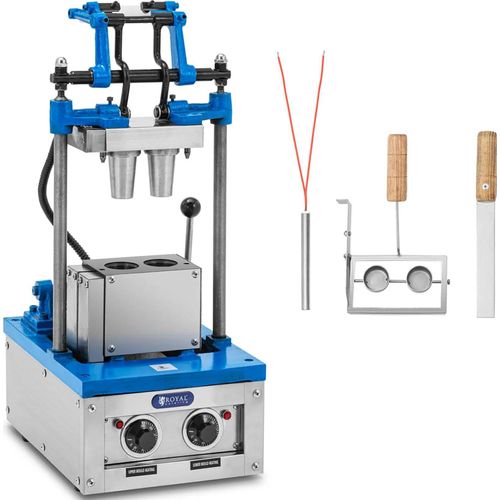 Royal Catering Waffeleisen für Eiswaffeln - 50 - 60 Waffeln/h - 55 x 70 mm -