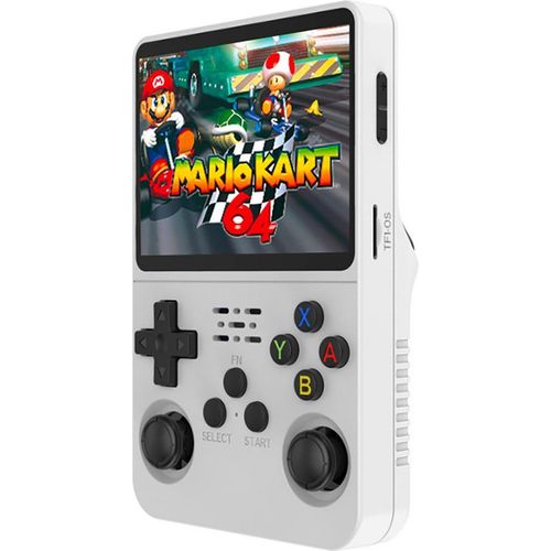 Avizar, ProX Emulator Retro‑Konsole 64 GB, 15 000 Klassiker, 3,5 HD‑Display, Weiß