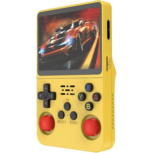 Avizar, Retro‑Konsole ProX Emulator 64 GB mit 15 000 Spielen & 3,5 HD‑Display, Gelb
