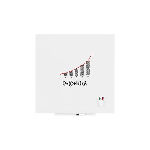 Whiteboard Skincolor, BASIC-Version - Stahlblech, lackiert, BxH 1290 x 1290 mm, weiß kaiserkraft