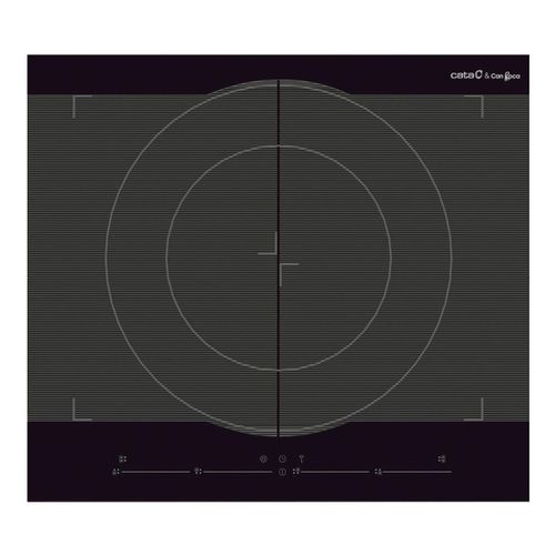 cata Giga 600 Black "Ultra fast" - Vollflächeninduktionskochfeld mit Slider Touch Control