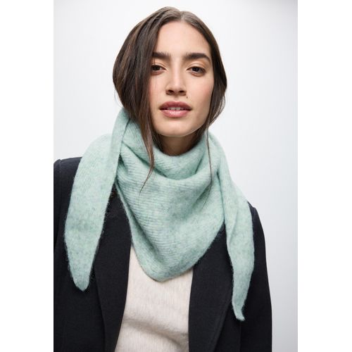 Halstuch STREET ONE, Damen, Gr. onesize, serene grün meliert, Stoff, 62% Nylon, 33% Polyacryl, 5% Wolle, meliert, Modetücher, aus softem Materialmix
