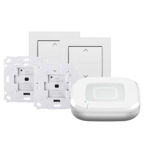 HOMEMATIC IP Smart-Home-Station "Starter Set Rollladensteuerung", weiß, B:15,9cm H:10,6cm T:32,5cm, Smart-Home-Stationen