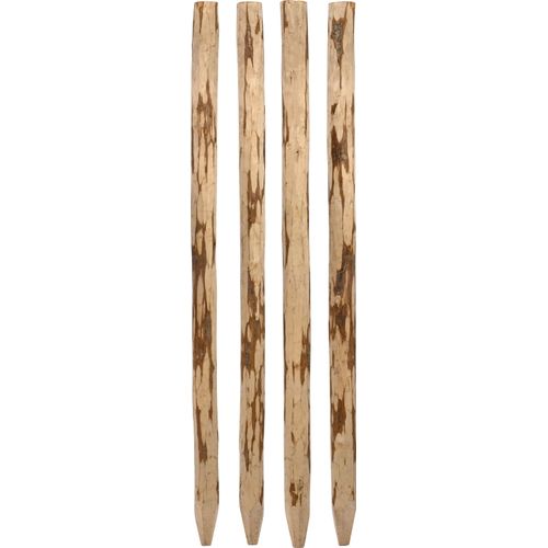 Zaunpfosten DOBAR "Holzpfosten für Staketenzaun, ØxH: 9x120 cm", braun (natur), H:120cm Ø:9cm, Massivholz, Zaunpfosten, aus robustem, ungeschältem Haselnussholz